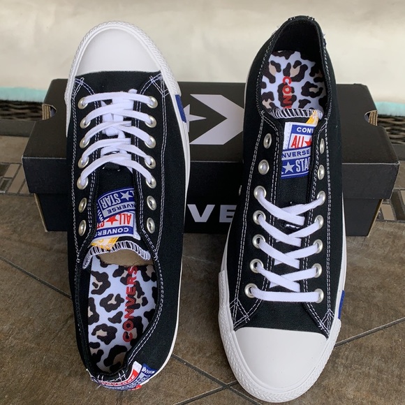 CONVERSE CTAS OX BLACK/RUSH BLACK/RUSH BLUE WMNS - Picture 7 of 14